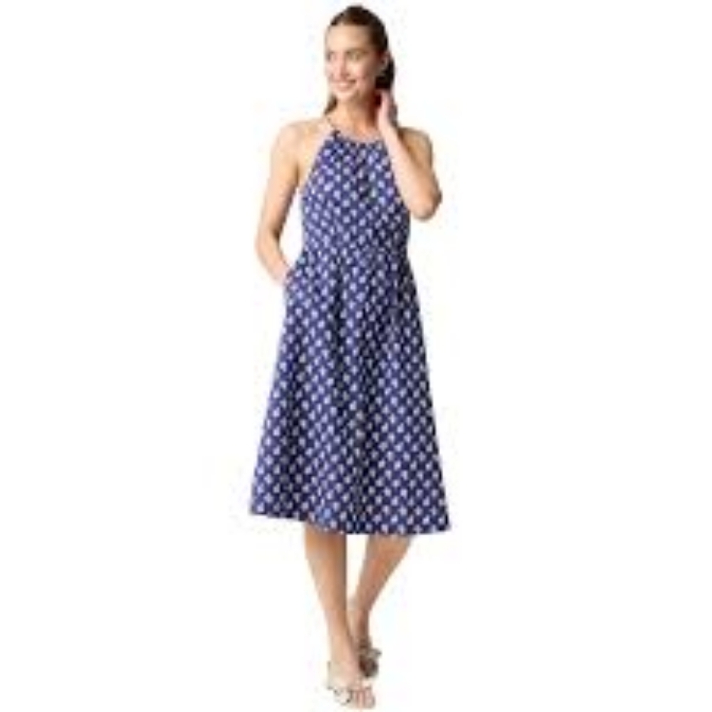 NWT J.Crew Strappy poplin halter dress, Sz 8 - Picture 4 of 7